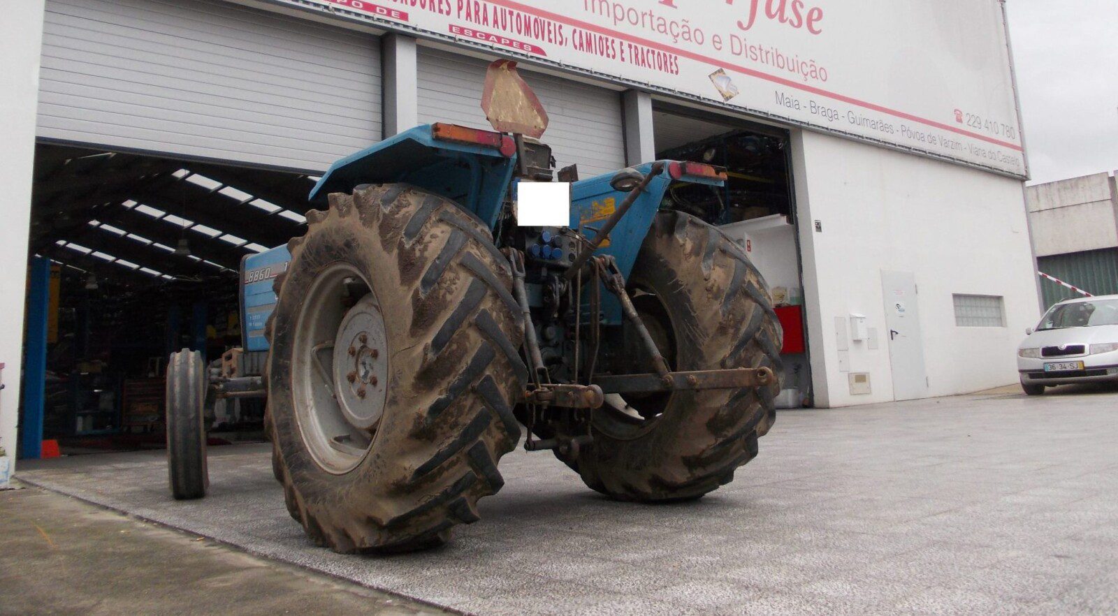 Exhaust Pipe Assembly on an Agricultural Tractor