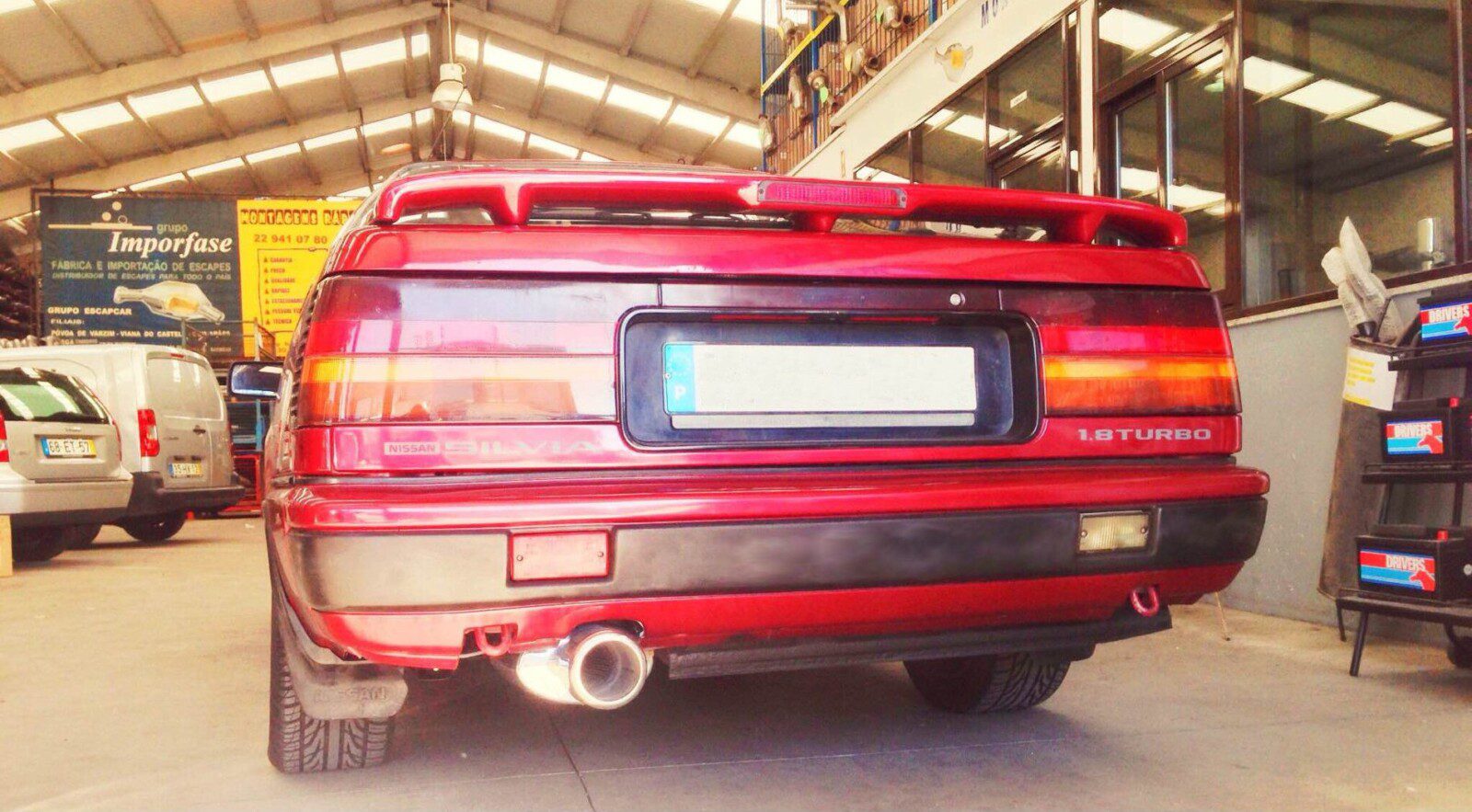 Silencioso Inox com ponteira em Nissan Silvia 1.8Turbo