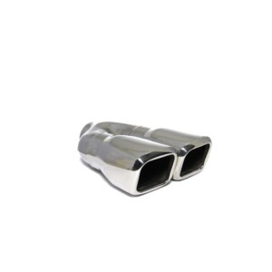 Exhaust Tip Double Stainless Steel Square 71-035