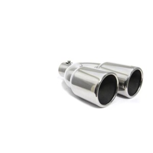 COLA DE ESCAPE doble de acero inoxidable 302 * RECUADA