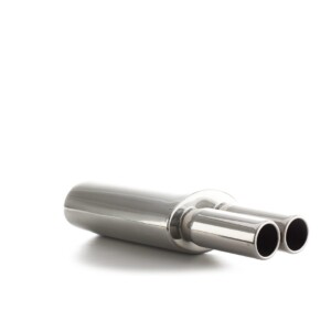 Panela de escape Oval Dupla em inox 61-007