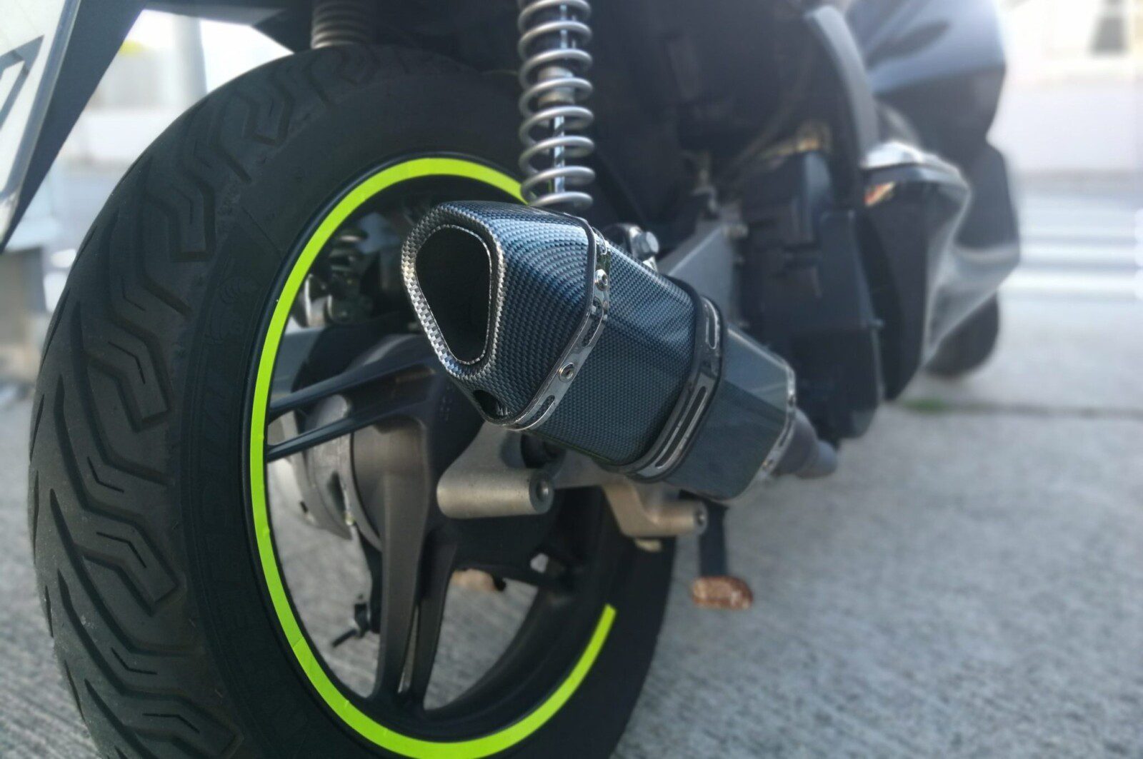 IMPORSPEED CARBON SILENCER APPLICATION, IN HONDA PCX 125CC