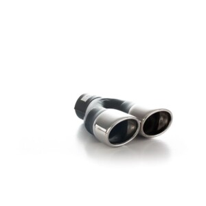 COLA DE ESCAPE DE ACERO INOXIDABLE DE DOBLE OVALO *71-060