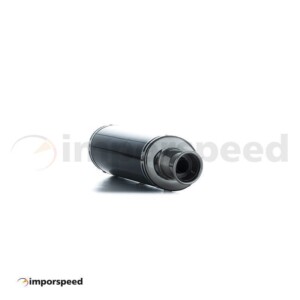 Ponteira de Escape Moto BLACK Saída inox Redonda 42 cm *71-094