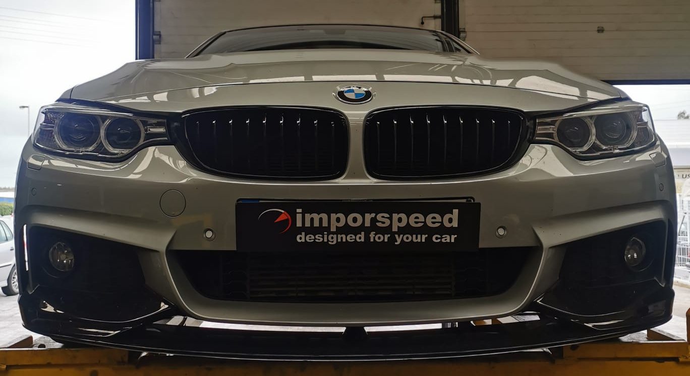 APLICAÇÃO DE LINHA COMPLETA, EM INOX, EM BMW 420D 2014