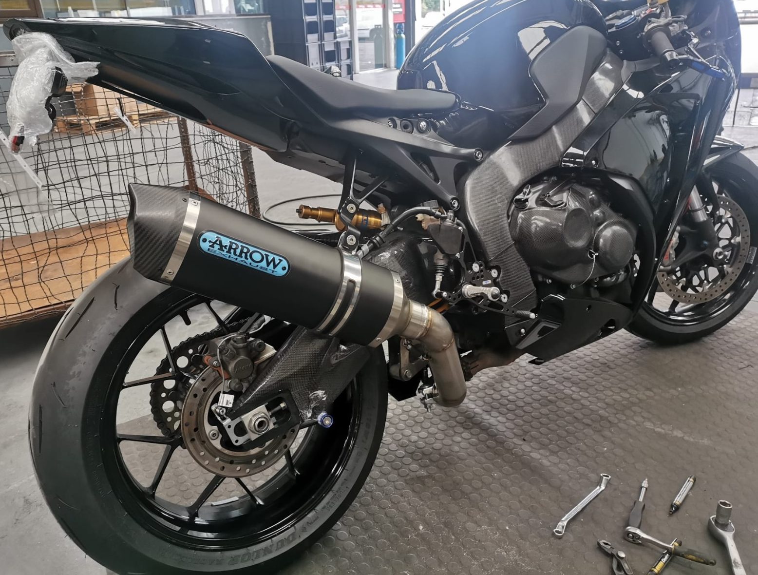 HONDA CBR LINHA COMPLETA EM INOX C/ PONTEIRA