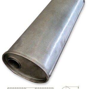 Panela de escape oval universal - Aluminizada 00.02